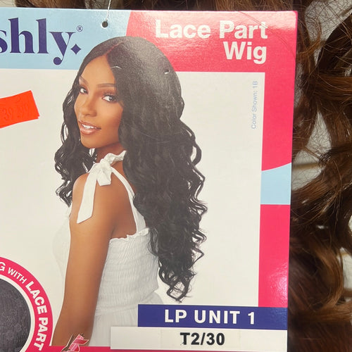 23 inch Dashly full wig with lace part, Premium Synthetic wig, heat safe