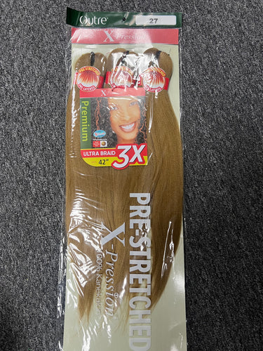 3X Outre X-pression, pre-stretched braiding hair, #27