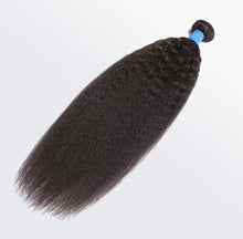 Load image into Gallery viewer, 12A Kinky Straight Brazilian Human Hair  Bundles 