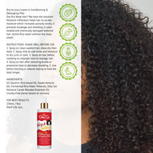Load image into Gallery viewer, dry to juicy leave in conditioner, detangles and hydrates curly hair 