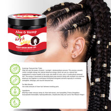 Load image into Gallery viewer, Grow and hold braiding gel, infused with hemp and aloe