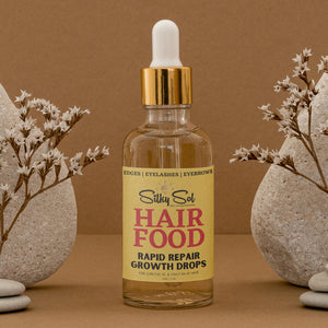 Hair Food Serum | Silky Sol Vegan Rapid hair Growth and repair oil for curly textured hair types